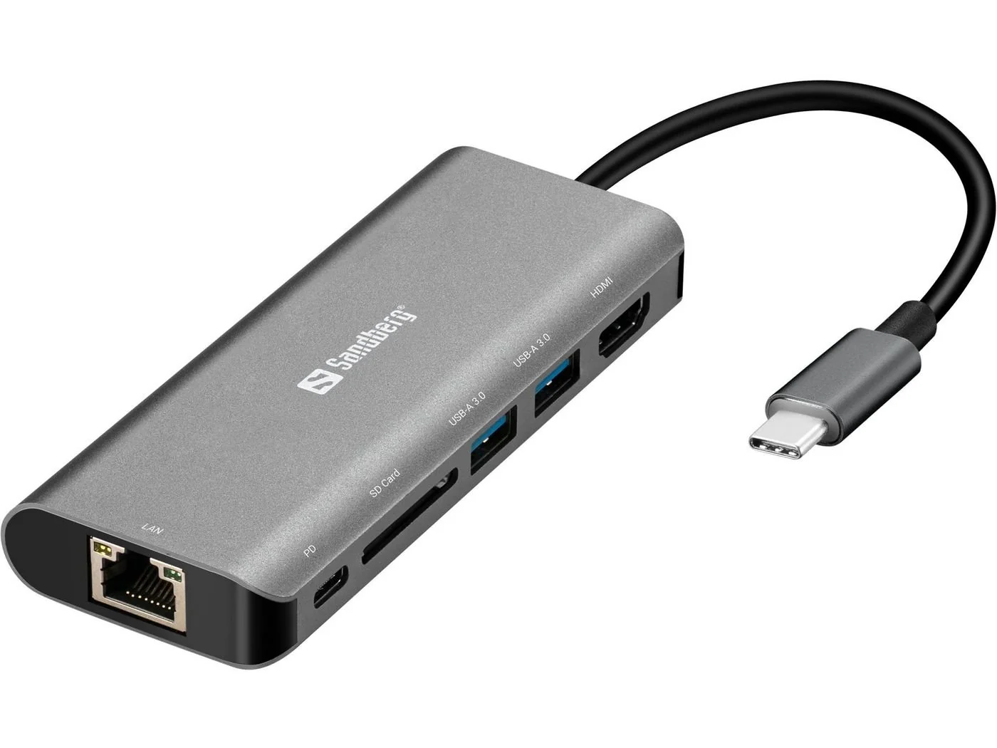 Sandberg Hub USB USB-C Dock HDMI+LAN+SD+USB100W