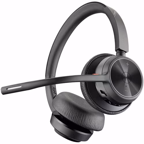 HP Casque Poly Voyager 4320 USB-C Bluetooth sans fil + filaire - micro-casque sur-oreille noir certifié Microsoft Teams et Zoom