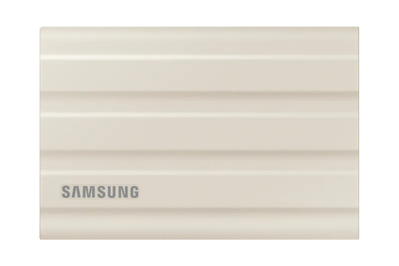Samsung Disque dur SSD Externe  T7 Shield 2000G Beige USB 3.2 Gen 2 Lecture 1050 Mo/s Ecriture 1