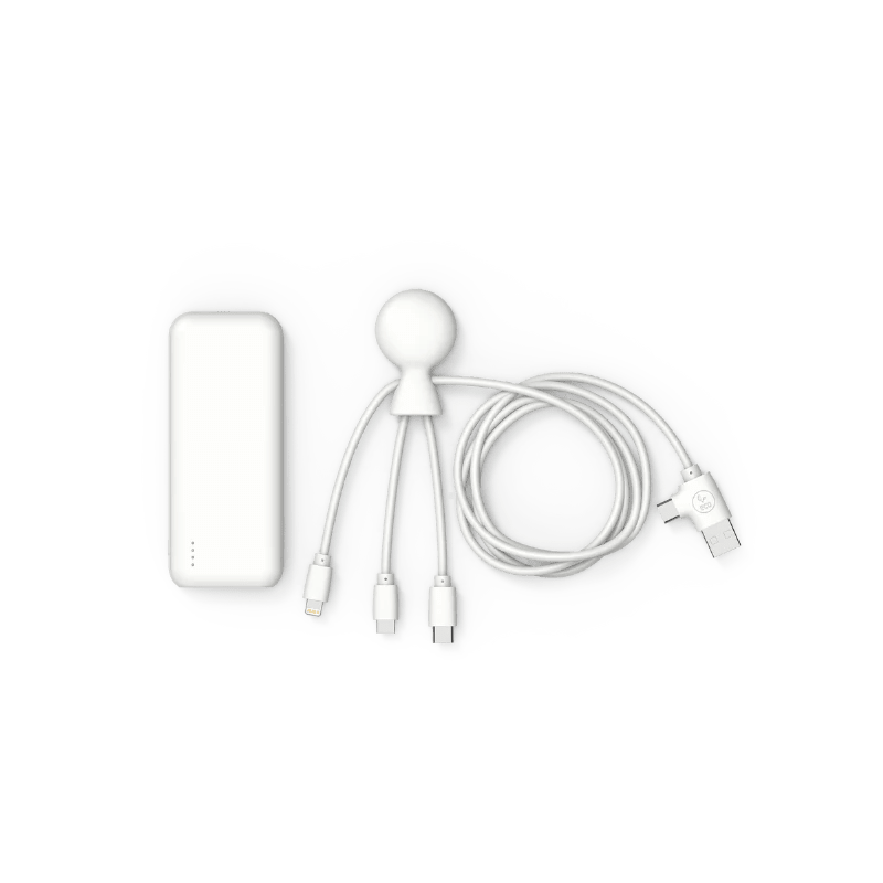 Xoopar Mr Bio Pack HEPTA Powerpack 7000 mAh White