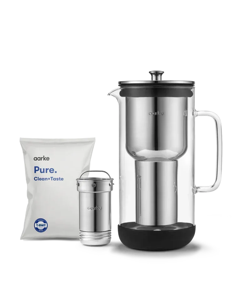 Aarke Purifier - Carafe filtrante en verre 1.18L