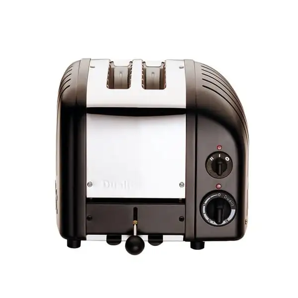 DUALIT Grille-pain 2 tranches Noir Mat & Inox - Classic