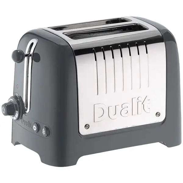 DUALIT Grille-pain 2 tranches Noir & Inox - Lite