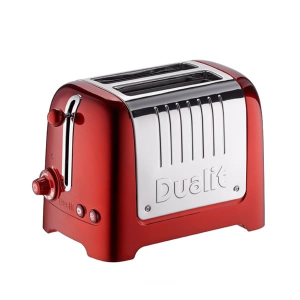 DUALIT Grille-pain 2 tranches Rouge & Inox - Lite - 26221