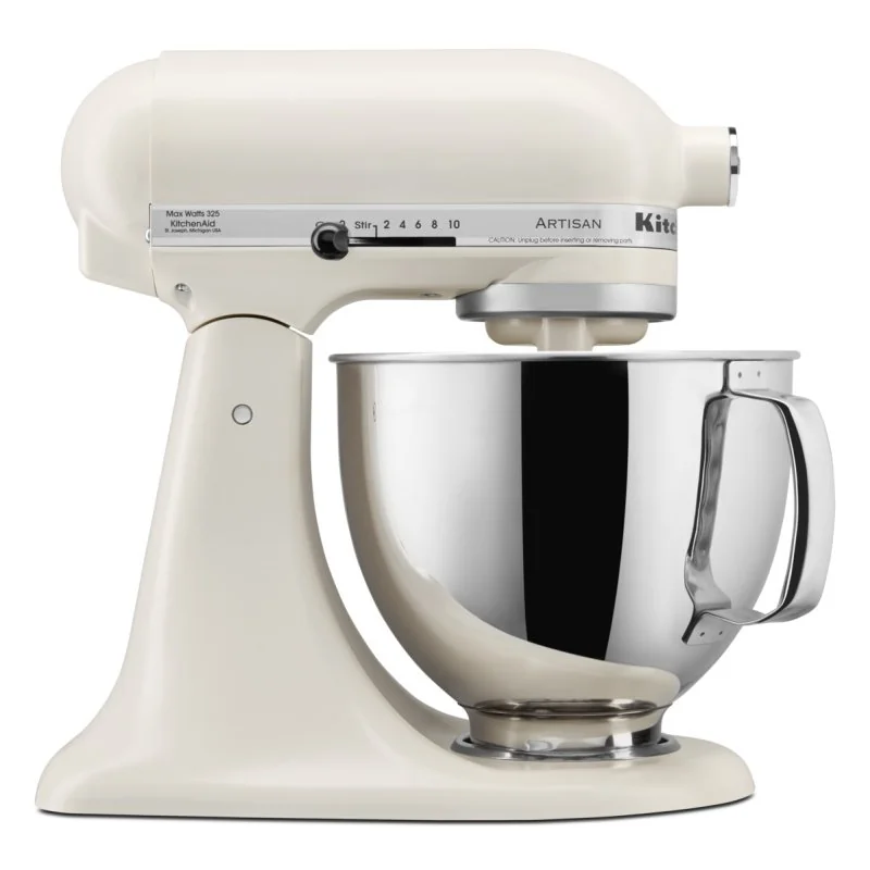 KITCHENAID Robot pâtissier 4,8 L Blanc Porcelaine - Artisan - 5KSM125EPL