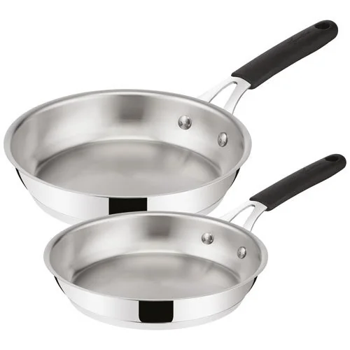 LAGOSTINA Lot 2 poêles 24 et 28 cm - Tempra Inox - 012896600002
