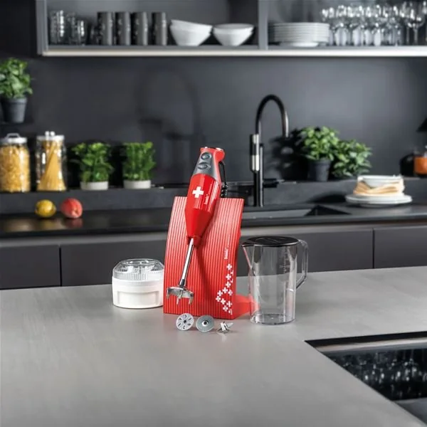 BAMIX Mixeur plongeant Rouge & Croix Suisse - SwissLine M200 - MX1000007