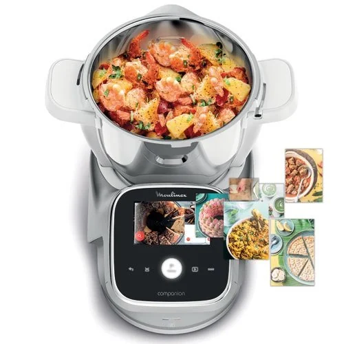 MOULINEX ROBOT CUISEUR CUISINE I COMPANION TOUCH PRO XL 4,5L 8-10PERS 12 PROG EC * - HF93ECF0