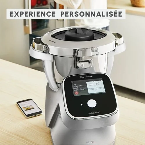 MOULINEX ROBOT CUISEUR CUISINE I COMPANION TOUCH PRO XL 4,5L 8-10PERS 12 PROG EC * - HF93ECF0