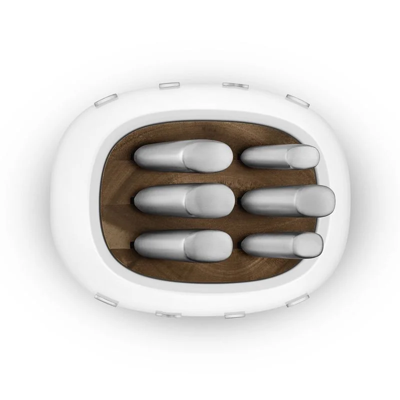 SMEG Bloc 6 couteaux Blanc - Années 50 - KBSF02WH