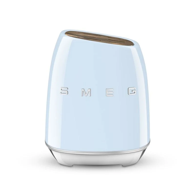 SMEG Bloc 6 couteaux Bleu Azur - Années 50  - KBSF02PB