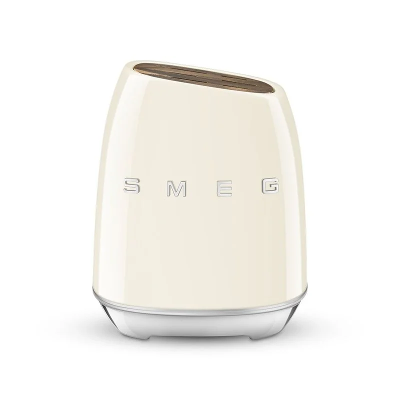 SMEG Bloc 6 couteaux Crème - Années 50  - KBSF02CR