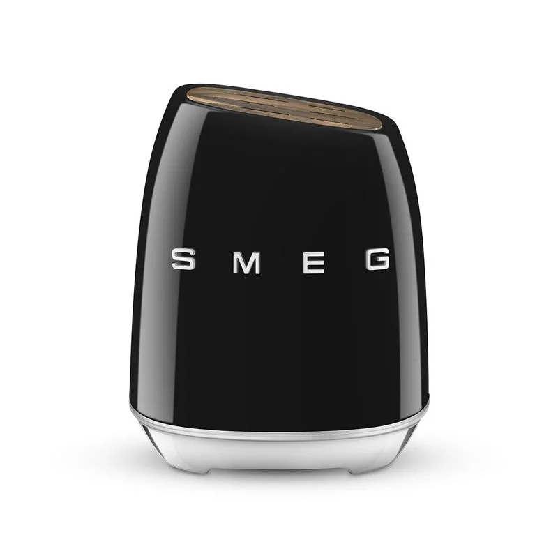 SMEG Bloc 6 couteaux Noir - Années 50 - KBSF02BL