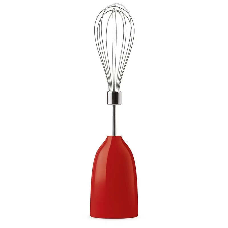 SMEG Mixeur plongeant Rouge avec accessoires - Années 50  - HBF03RDEU