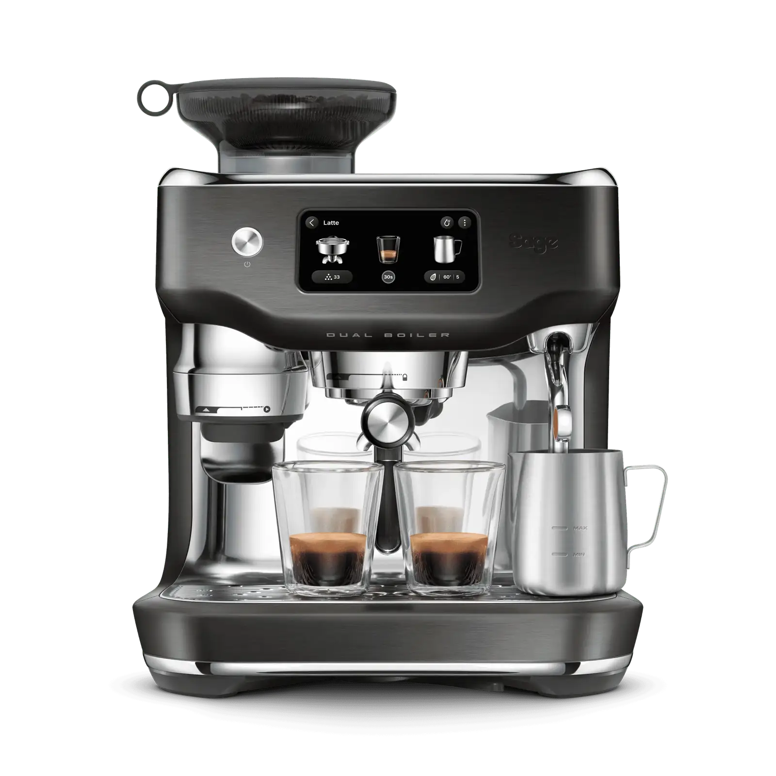 SAGE Machine expresso broyeur Truffe Noire - Oracle Dual Boiler