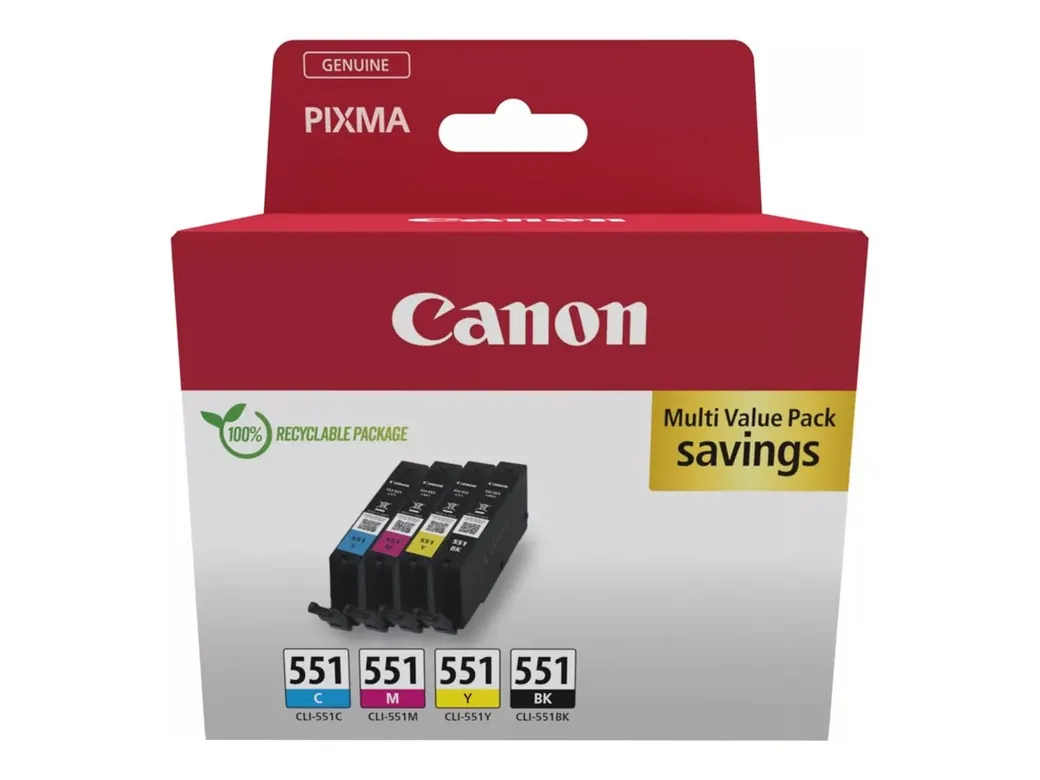 CANON CLI-551 Ink Cartridge C/M/Y/BK - 6509B015