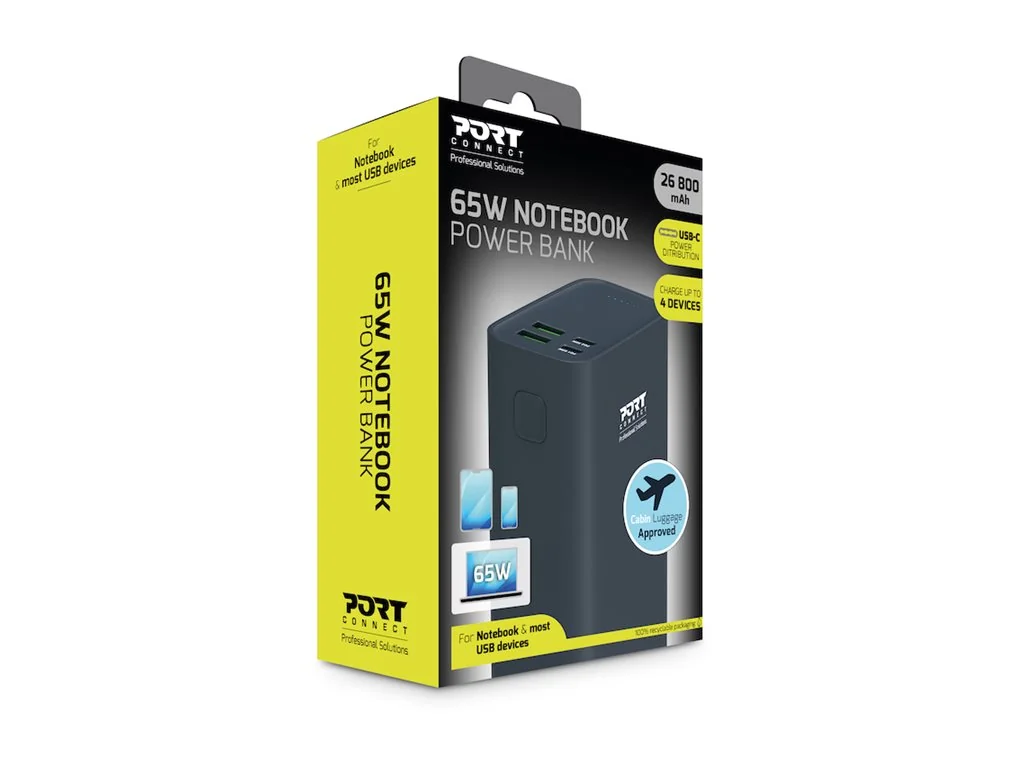 PORT DESIGNS Powerbank 26 800 mAh PD 65W - 907004