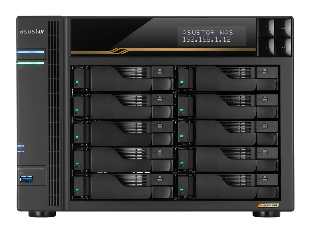 ASUSTOR AS6810T 10 Bay NAS AMD V3C14 - AS6810T