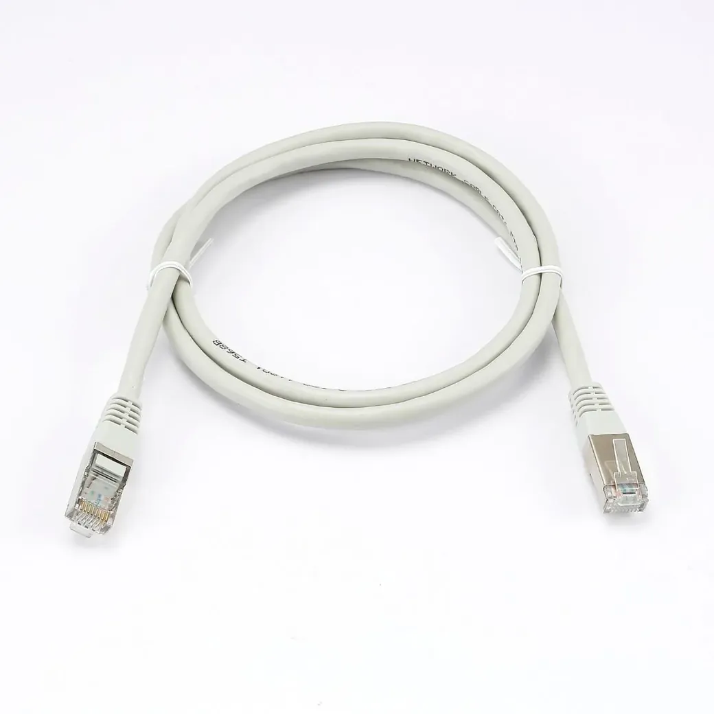 C ble RJ45 Male/Male droit CAT6A F/UTP - Longueur 1M - Gris - en sachet - 0-CABRJ45D100-6AFG