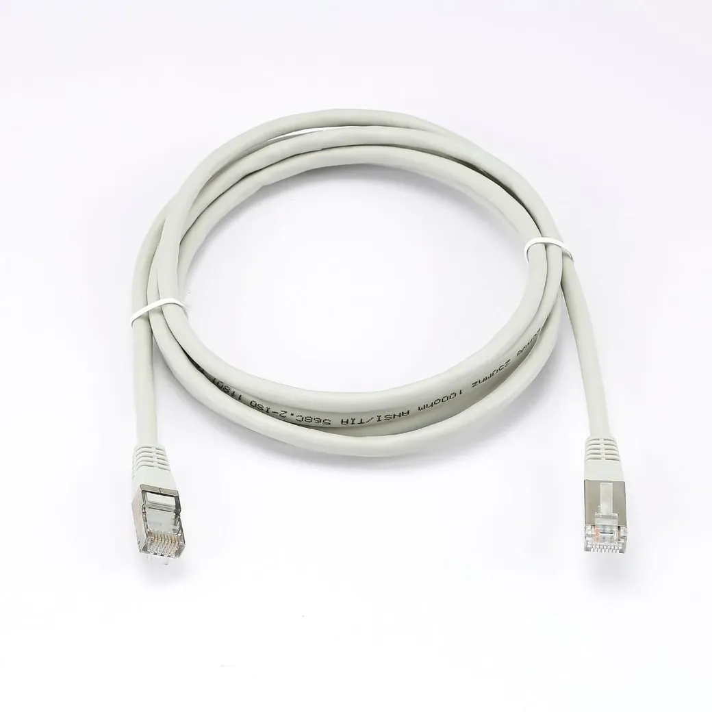 C ble RJ45 Male/Male droit CAT6A F/UTP - Longueur 2M - Gris - en sachet - 0-CABRJ45D200-6AFG