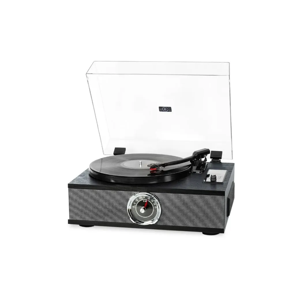 Platine vinyle Halterrego MANHATTAN ALL-in-one avec 2 HP intégrés / couvercle, - 0-CRH339ALLNR