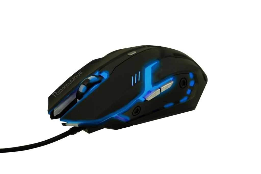Souris gamer RL Eagle, 2400DPI, multicolore 6boutons, cable tisse1.8m - 0-SUSBRLM105