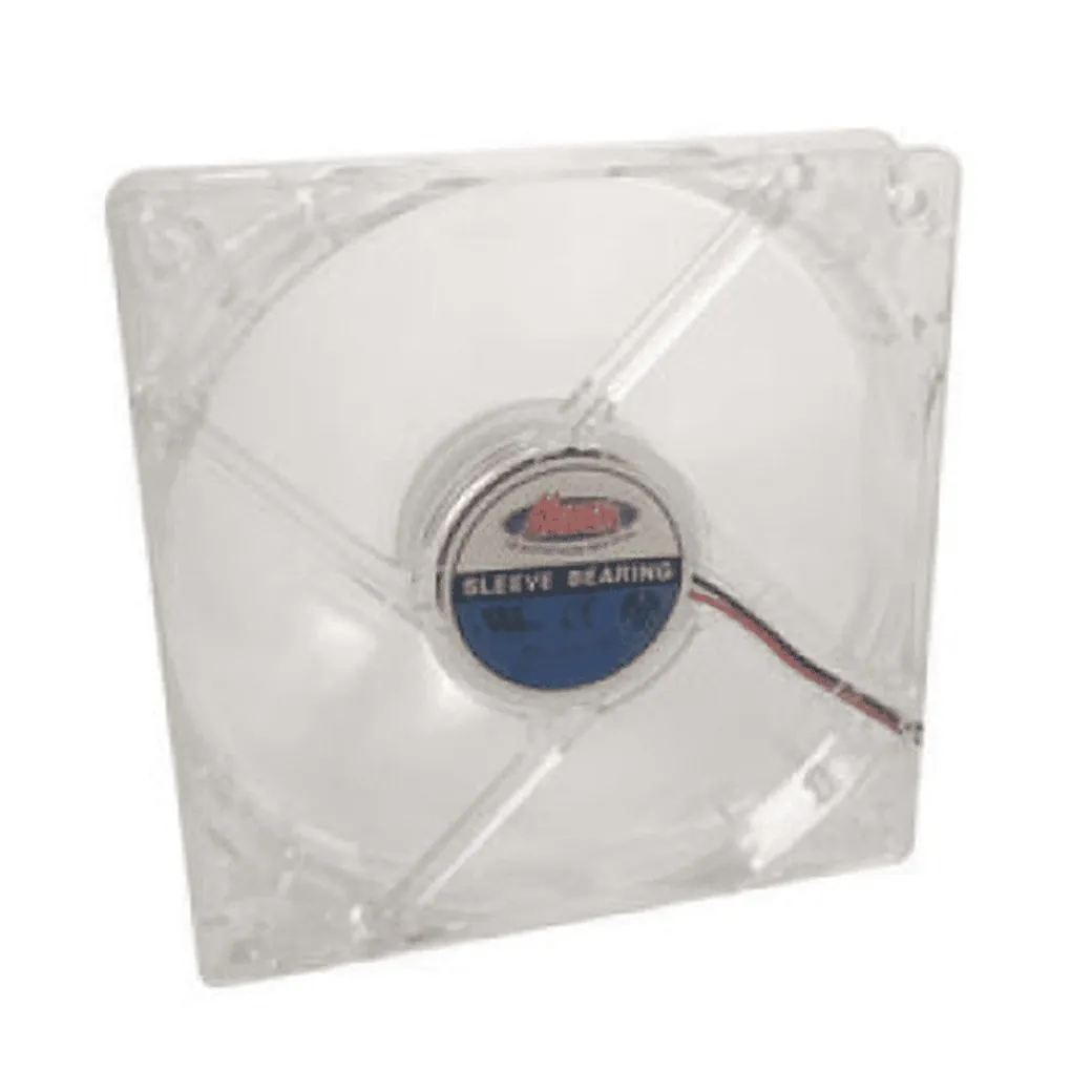 Ventilateur de 8CM transparent pour bo tier PC - 0-VEN8CMTR00