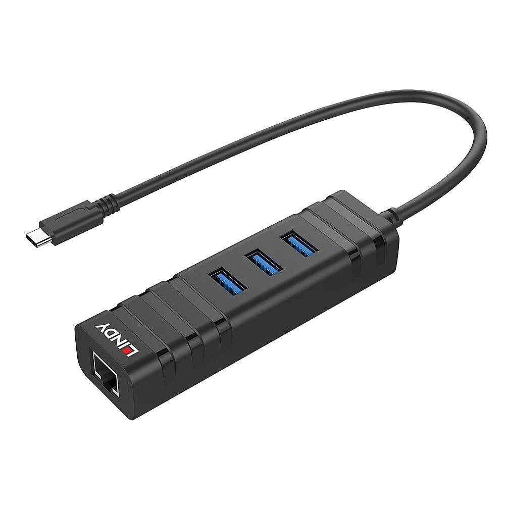 LINDY USB 3.1 Hub and GB Ethernet Adapt. - 43249
