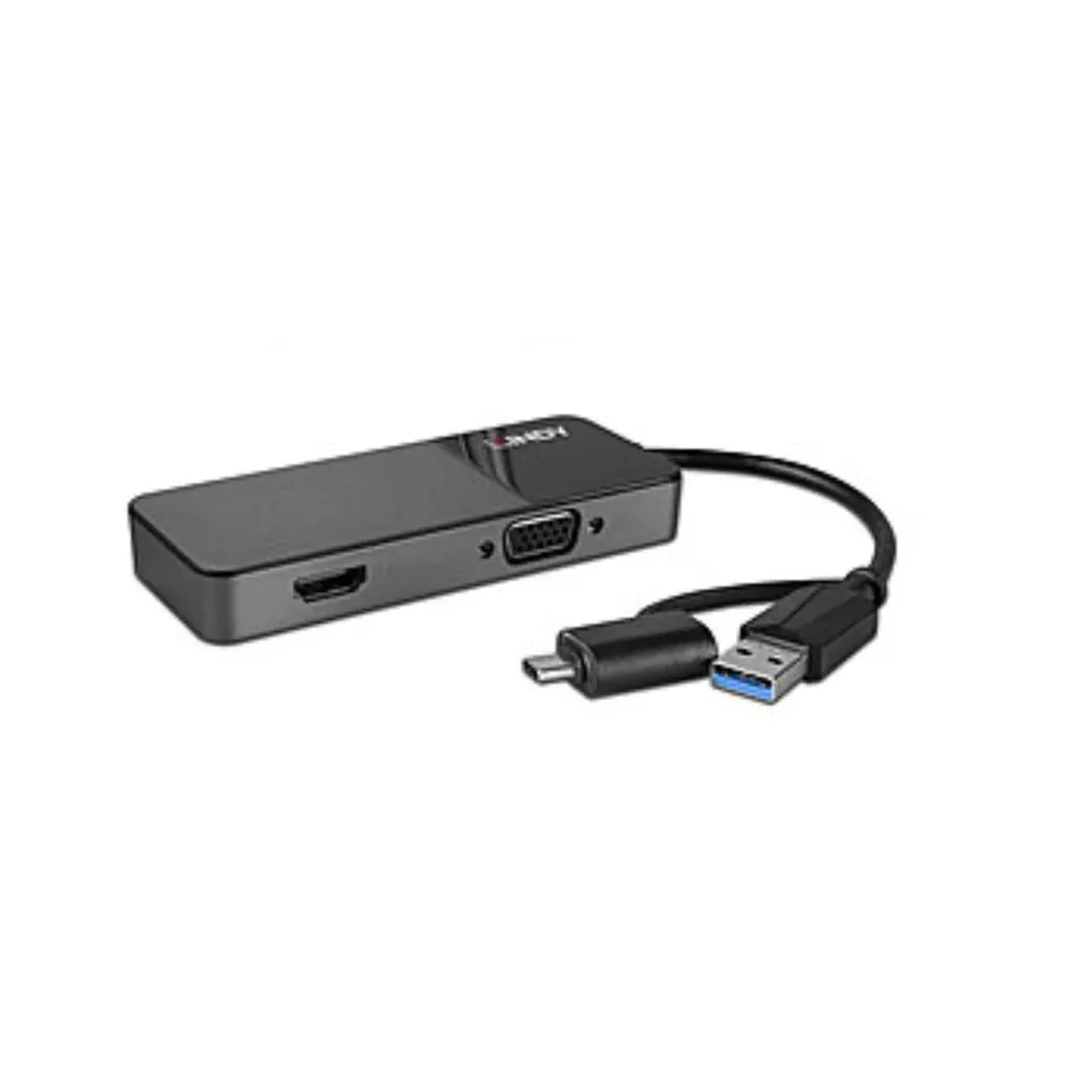 Convertisseur USB 3.0 Type A & C vers HDMI & VGA - 43354