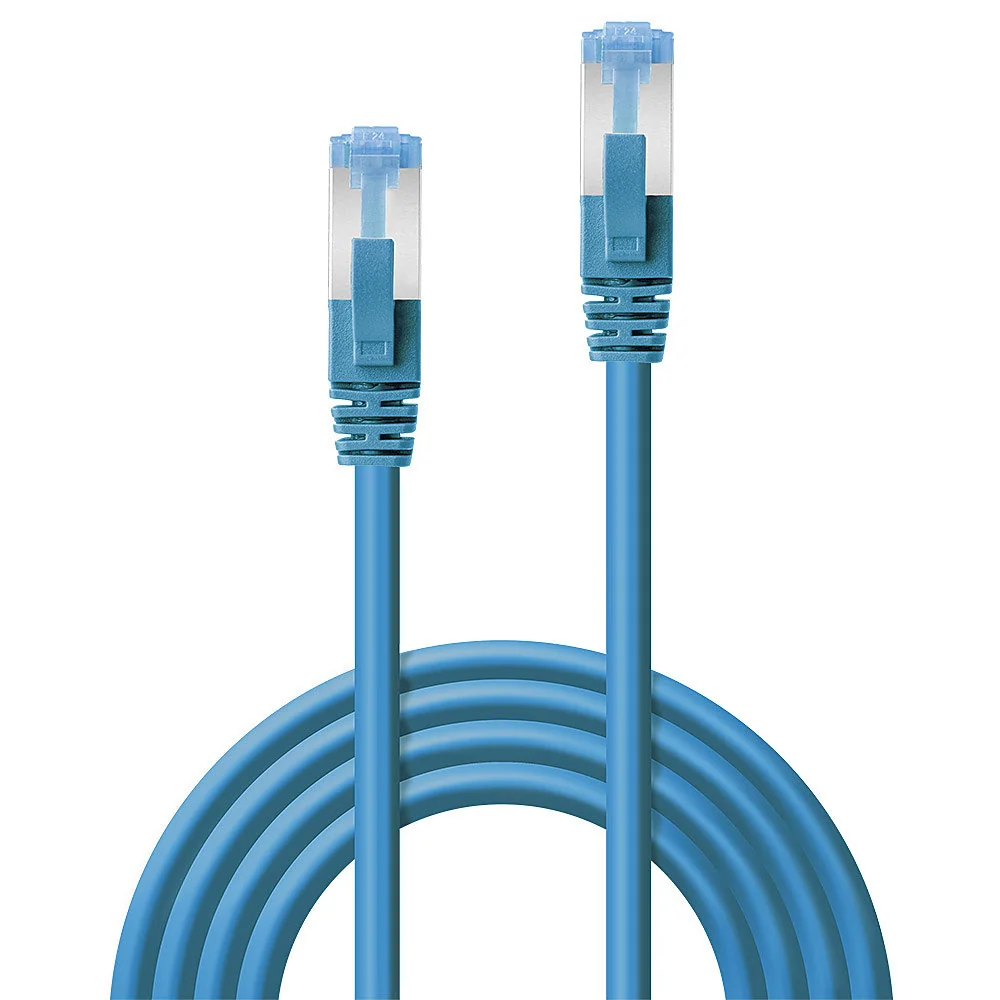 LINDY Cat.6A S/FTP PIMF LSOH Blue 0.3m - 47145
