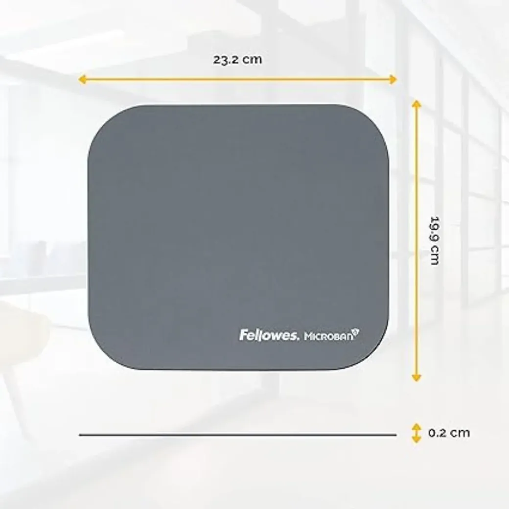 FELLOWES tapis souris microban - argent - 5934005