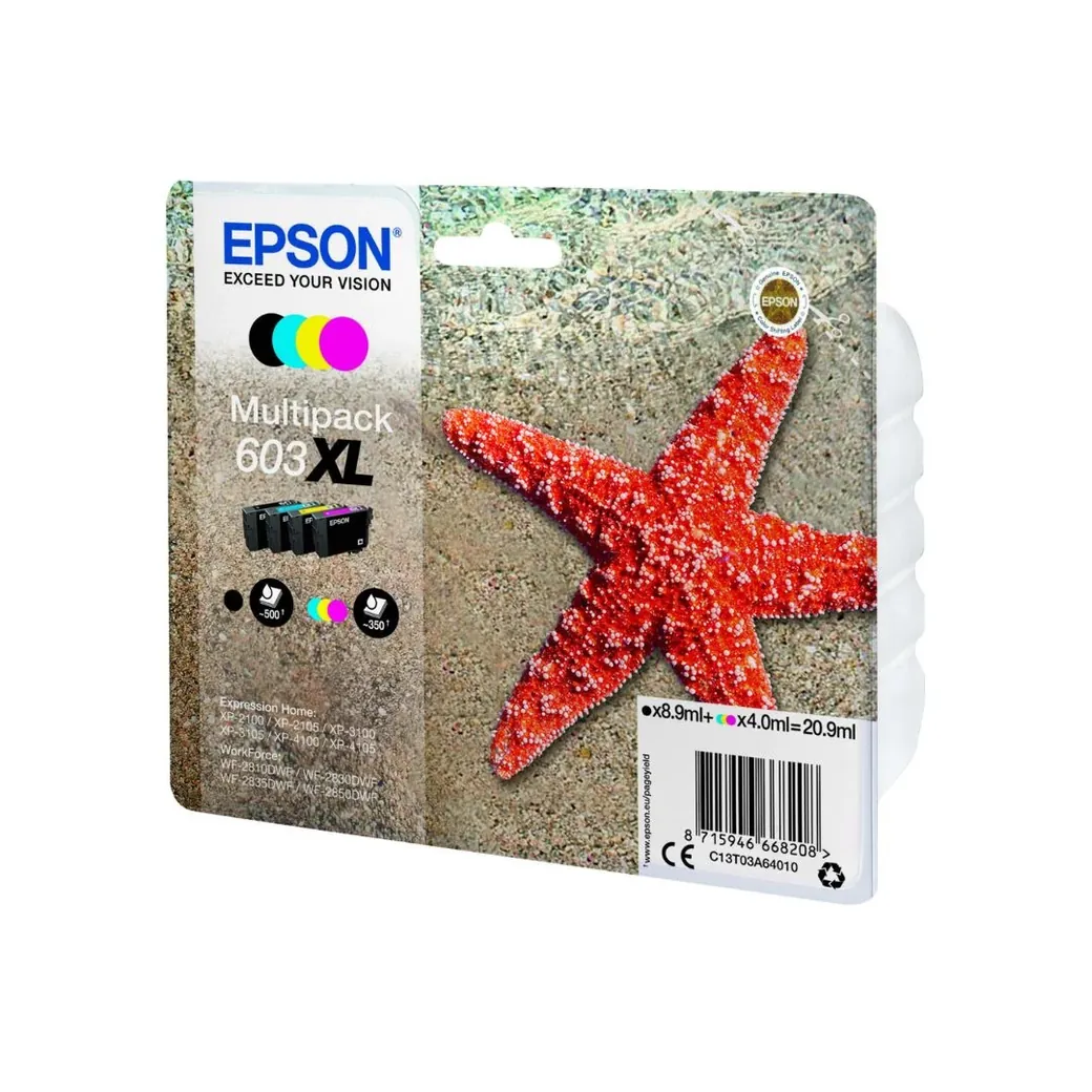 EPSON 1LB Multipack 4-colours 603XL Ink - C13T03A64010
