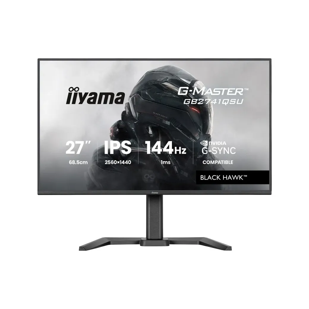 Ecran IIYAMA 27'' G-Master Black Hawk IPS 2560x1440 16:9 1ms 144Hz 350cd/m Free - GB2741QSU-B1