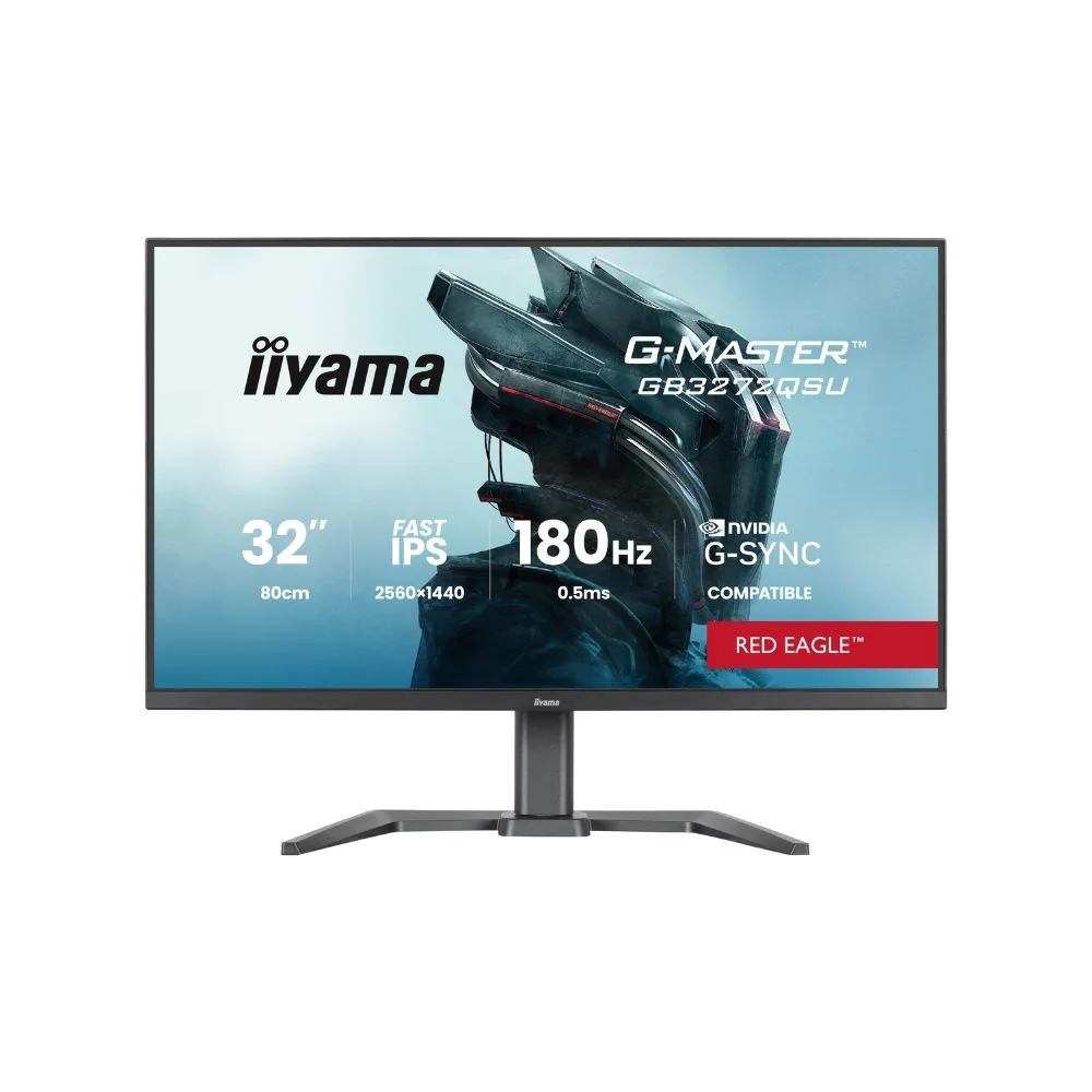 Ecran IIYAMA 32 G-Master Red eagle Fast IPS 2560x1440 0.5ms 180Hz 400cd/m 2xHD - GB3272QSU-B1